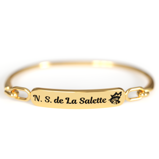 20427DOU Pulseira Nossa Senhora de La Salette Dourada